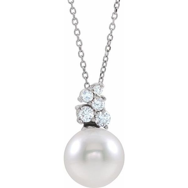 Pearl Cluster Necklace