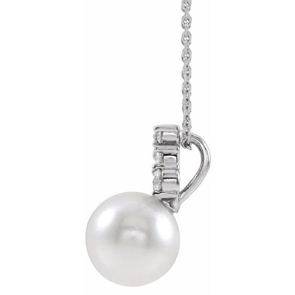 Pearl Cluster Necklace - Image 2