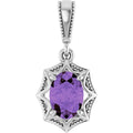 Beaded Solitaire Pendant