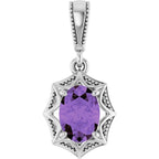 Beaded Solitaire Pendant