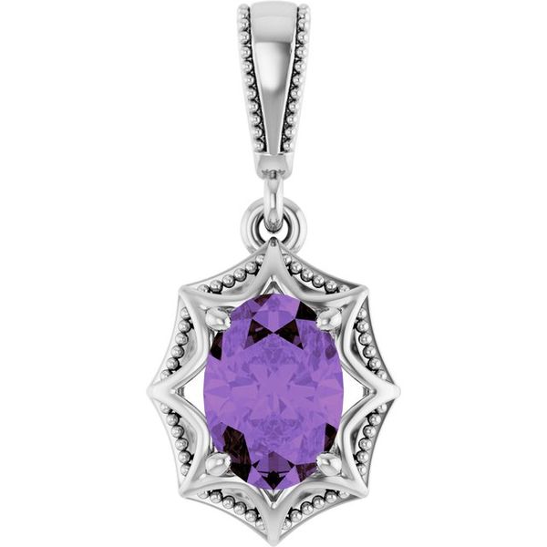 Beaded Solitaire Pendant