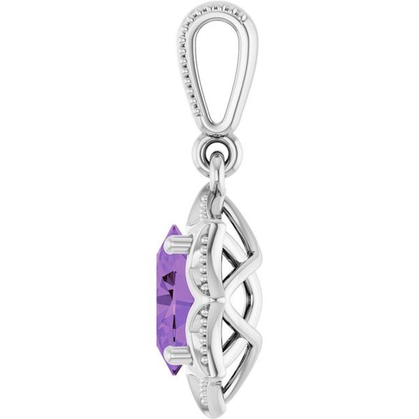 Beaded Solitaire Pendant - Image 3