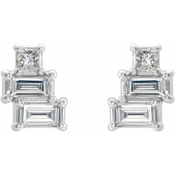 Geometric Cluster Earrings - Image 2