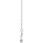 Bezel-Set Bar Necklace - Image 2