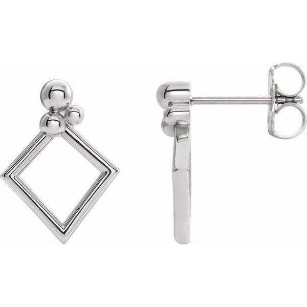 Beaded Geometric Earrings