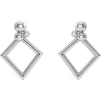Beaded Geometric Earrings - Image 2