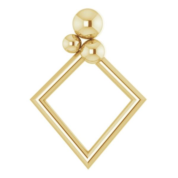 Beaded Geometric Pendant