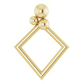 Beaded Geometric Pendant