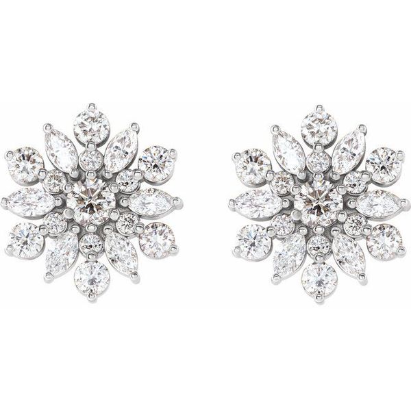 Vintage-Inspired Cluster Earrings - Image 2