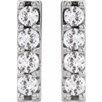Accented Bar Earrings - Image 2
