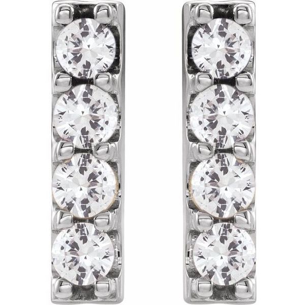 Accented Bar Earrings - Image 2
