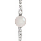Accented Pearl Bar Pendant