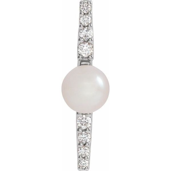 Accented Pearl Bar Pendant