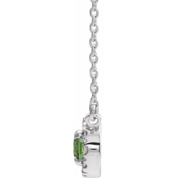 French-Set Halo-Style Necklace - Image 2