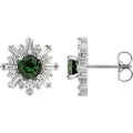 Halo-Style Star Earrings