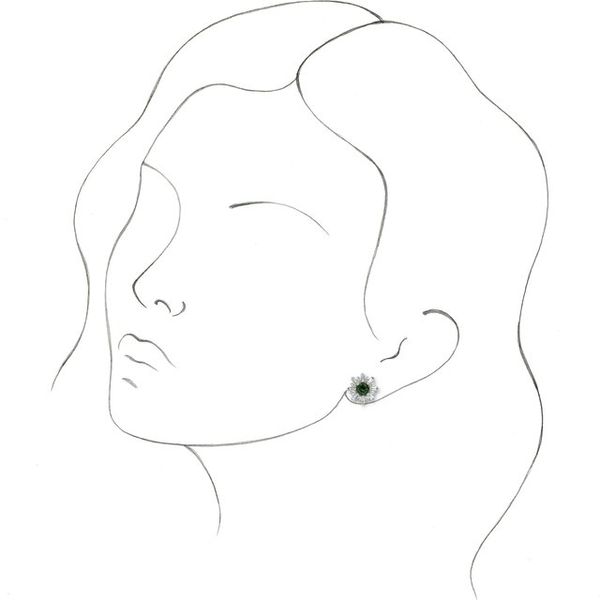 Halo-Style Star Earrings - Image 3