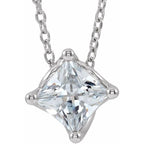 Solitaire Necklace or Slide Pendant
