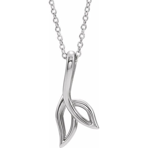 Freeform Leaf Necklace