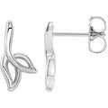 Freeform Leaf Earrings