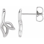 Freeform Leaf Earrings