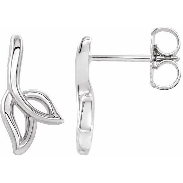 Freeform Leaf Earrings
