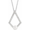 Pearl Geometric Necklace