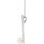 Pearl Geometric Necklace - Image 2