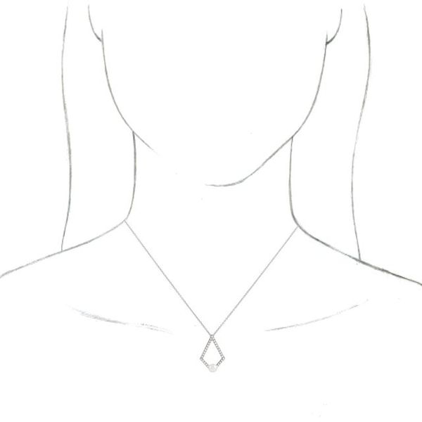 Pearl Geometric Necklace - Image 3