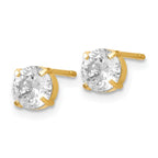 Leslie's 14k CZ Stud 5.0mm Earrings - Image 2