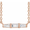 Three-Stone Bar Necklace