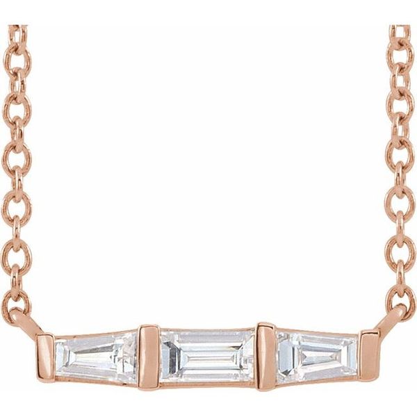 Three-Stone Bar Necklace