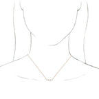 Three-Stone Bar Necklace - Image 3