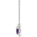 French-Set Halo-Style Necklace - Image 2
