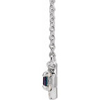 French-Set Halo-Style Necklace - Image 2