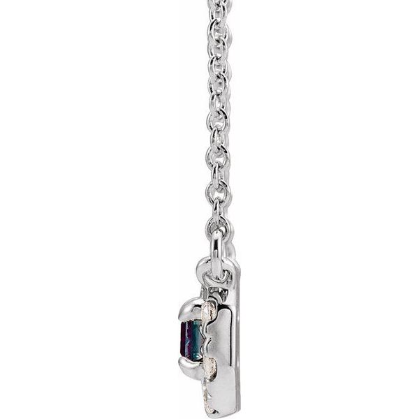 French-Set Halo-Style Necklace - Image 2