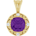 Accented Sculptural Charm/Pendant