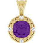 Accented Sculptural Charm/Pendant