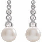 Accented Pearl Earrings - Image 2