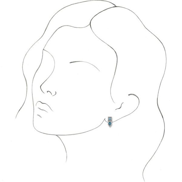 Geometric Bar Earrings - Image 3