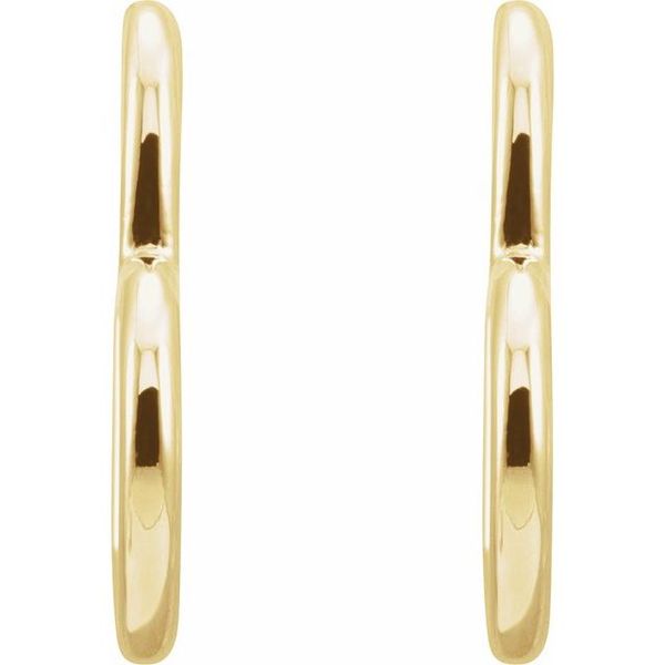 Heart Hoop Earrings - Image 2