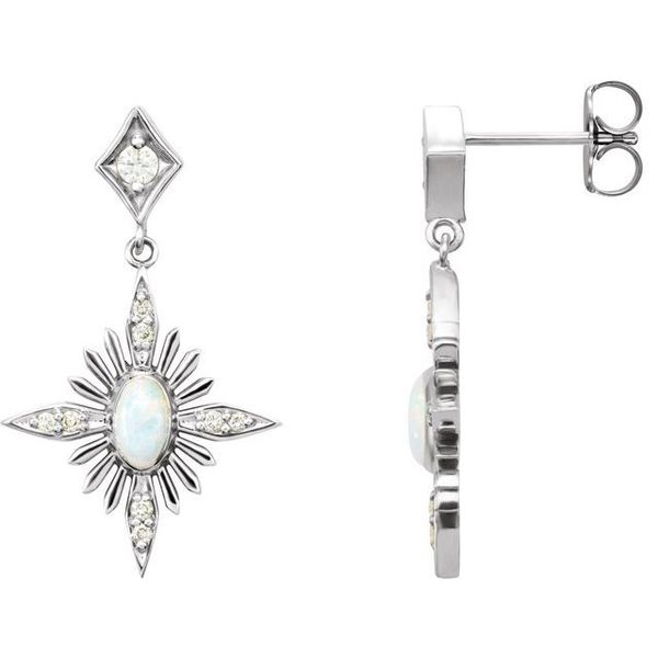 Accented Star Earrings