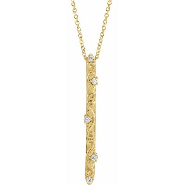 Vintage-Inspired Bar Necklace