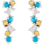 Scattered Bar Earrings - Image 2