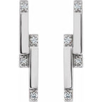Accented Bar Earrings - Image 2