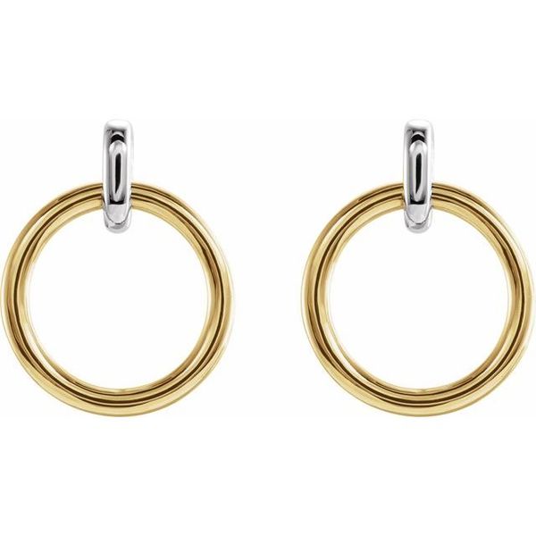 Circle Dangle Earrings - Image 2