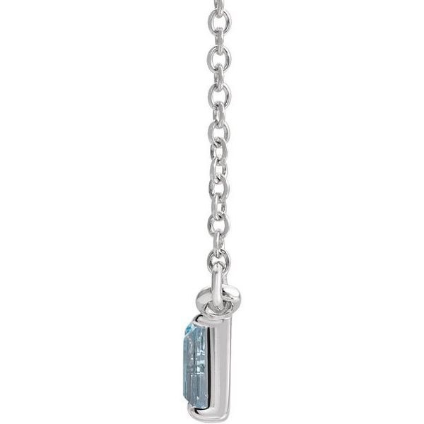 Accented Baguette Bar Necklace - Image 2