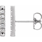 French-Set Bar Earrings