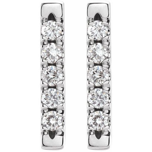 French-Set Bar Earrings - Image 2