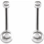 Bar & Ball Earrings - Image 2