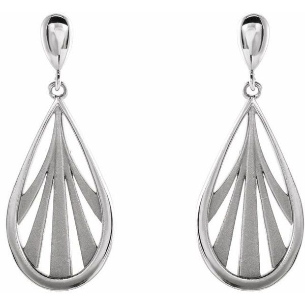Geometric Dangle Earrings - Image 2